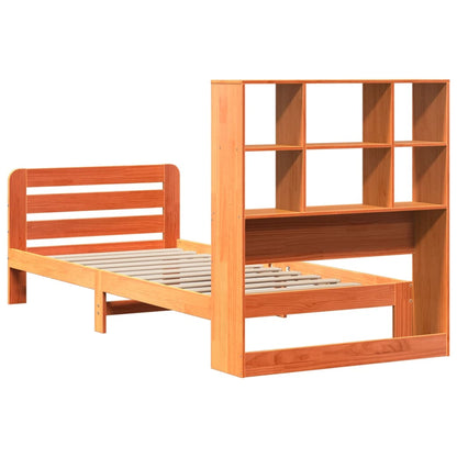 Letto senza Materasso Marrone Cera 75x190 cm in Legno di Pino