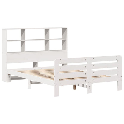 Letto senza Materasso Bianco 135x190 cm Legno Massello di Pino