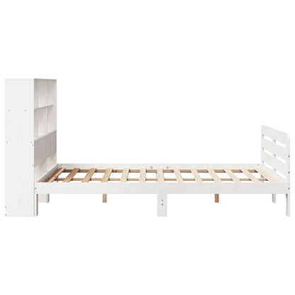 Letto senza Materasso Bianco 135x190 cm Legno Massello di Pino