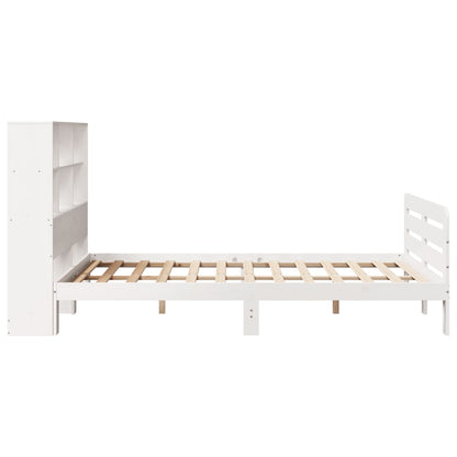 Letto senza Materasso Bianco 140x190 cm Legno Massello di Pino