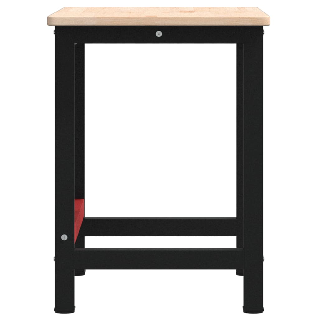 Banco Lavoro 100x60x81,5 cm Legno Massello Rovere Rettangolare | homemem39