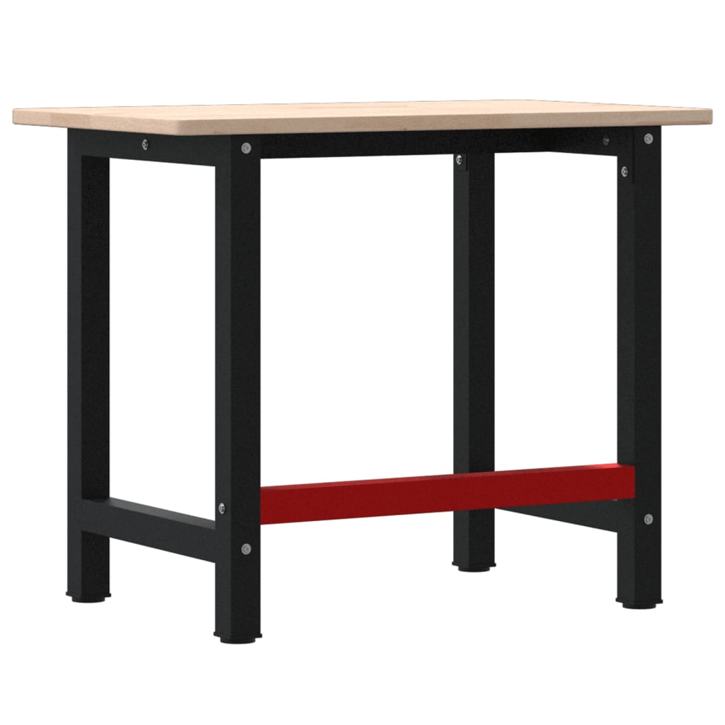 Banco Lavoro 100x60x81,5 cm Legno Massello Rovere Rettangolare | homemem39