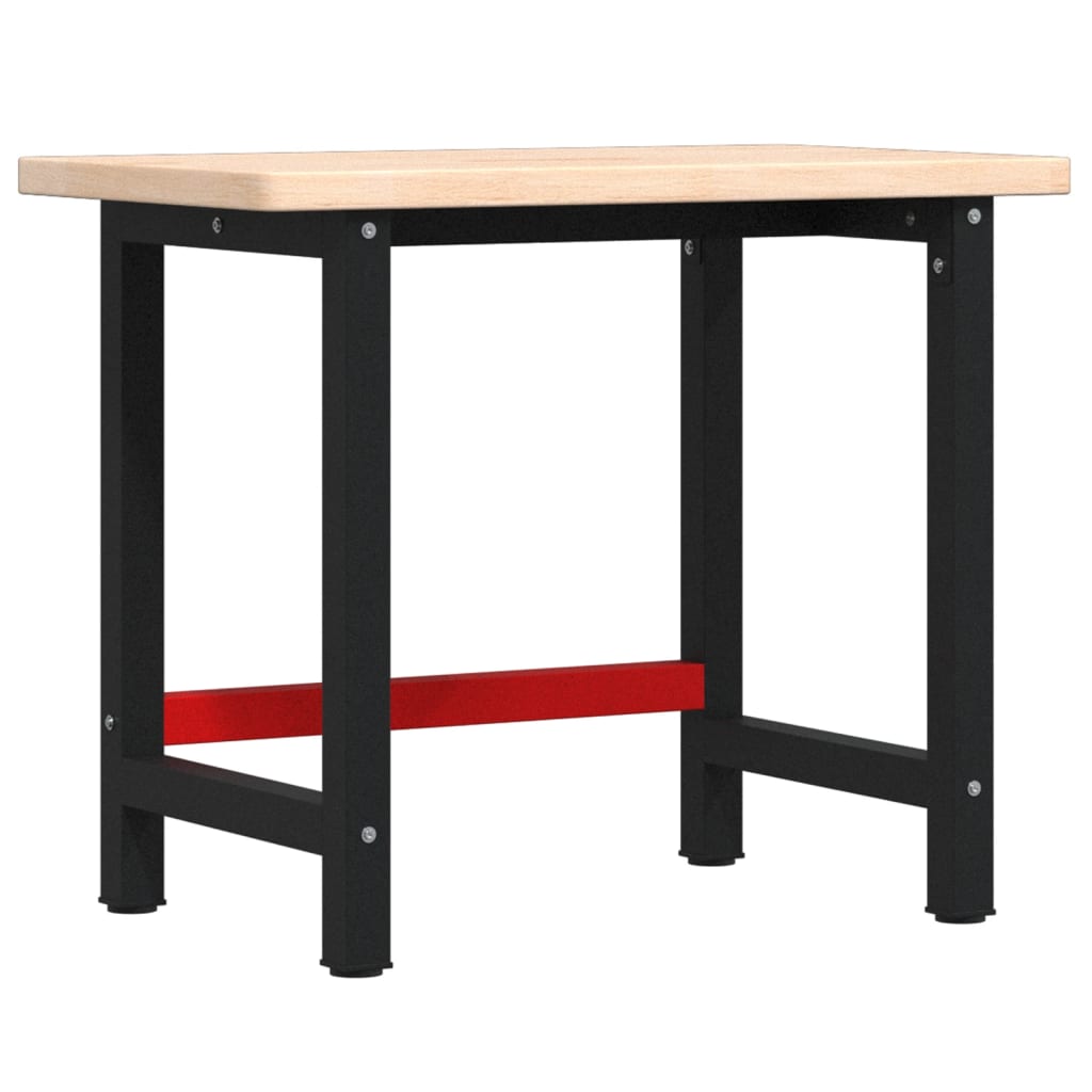 Banco Lavoro 100x60x83 cm Legno Massello Rovere Rettangolare | homemem39