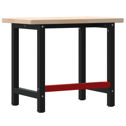 Banco Lavoro 100x60x83 cm Legno Massello Rovere Rettangolare | homemem39