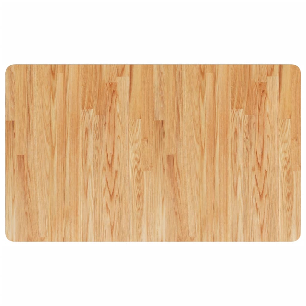 Banco Lavoro Marrone Chiaro 100x60x81,5cm Legno Massello Rovere