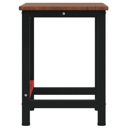 Banco Lavoro Marrone Scuro 100x60x81,5 cm Legno Massello Rovere - homemem39