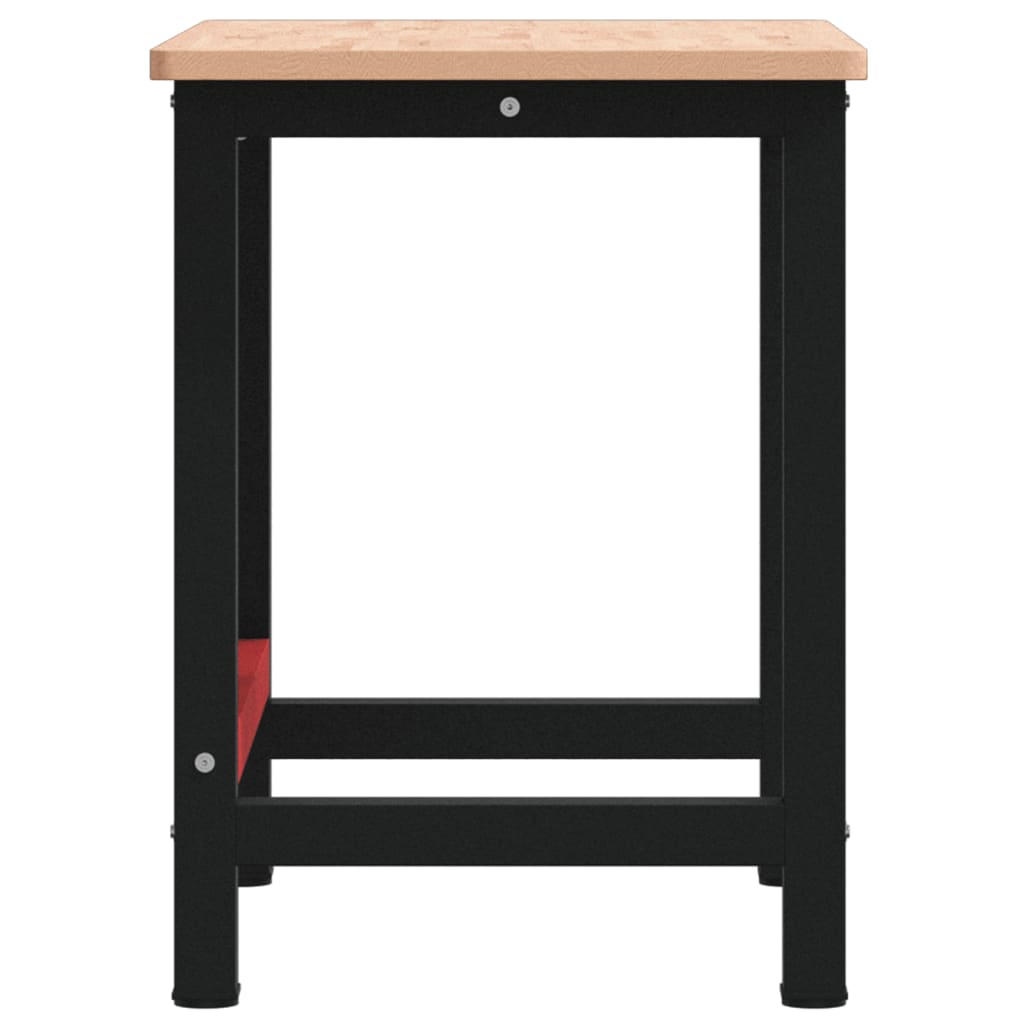 Banco Lavoro 100x60x81,5 cm Legno Massello Faggio Rettangolare - homemem39