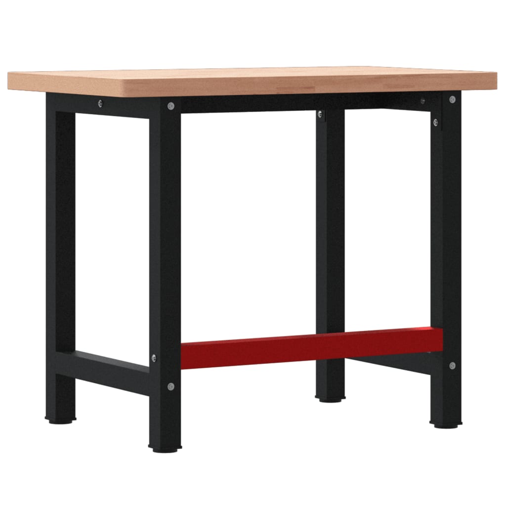 Banco Lavoro 100x60x83 cm Legno Massello Faggio Rettangolare | homemem39