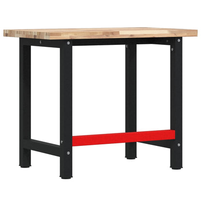 Banco da Lavoro 100x60x83 cm Legno Massello Acacia Rettangolare | homemem39