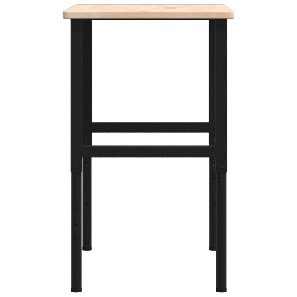 Banco da Lavoro 100x60x(71,5-98) cm Legno Rovere Rettangolare