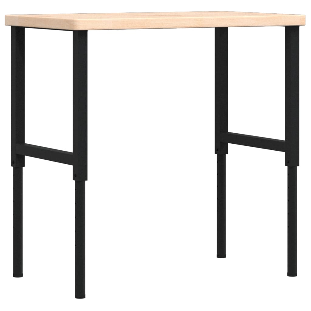 Banco Lavoro 100x60x(73-99,5) cm Legno di Rovere Rettangolare | homemem39