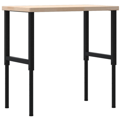 Banco Lavoro 100x60x(73-99,5) cm Legno di Rovere Rettangolare | homemem39