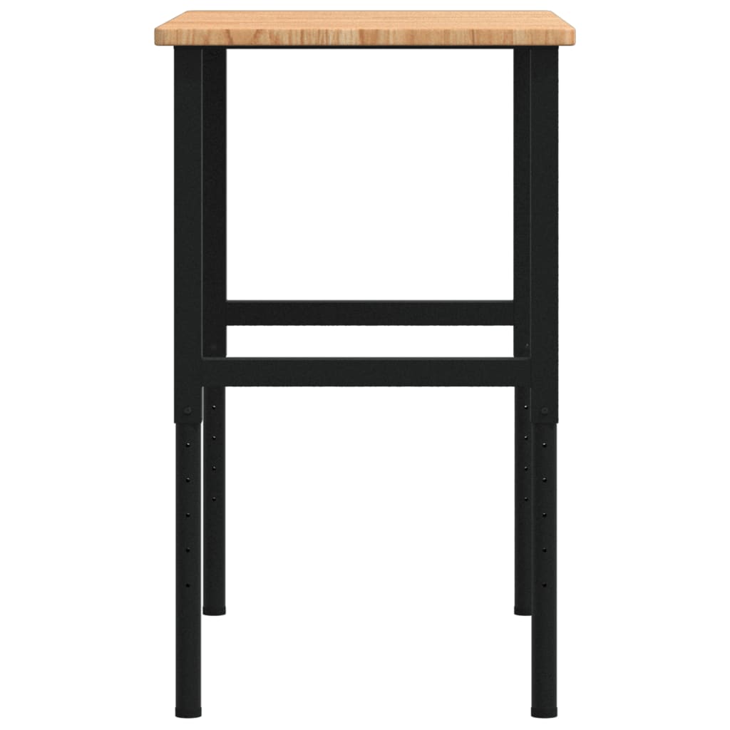 Banco Lavoro Marrone Chiaro 100x60x(71,5-98cm Legno di Rovere