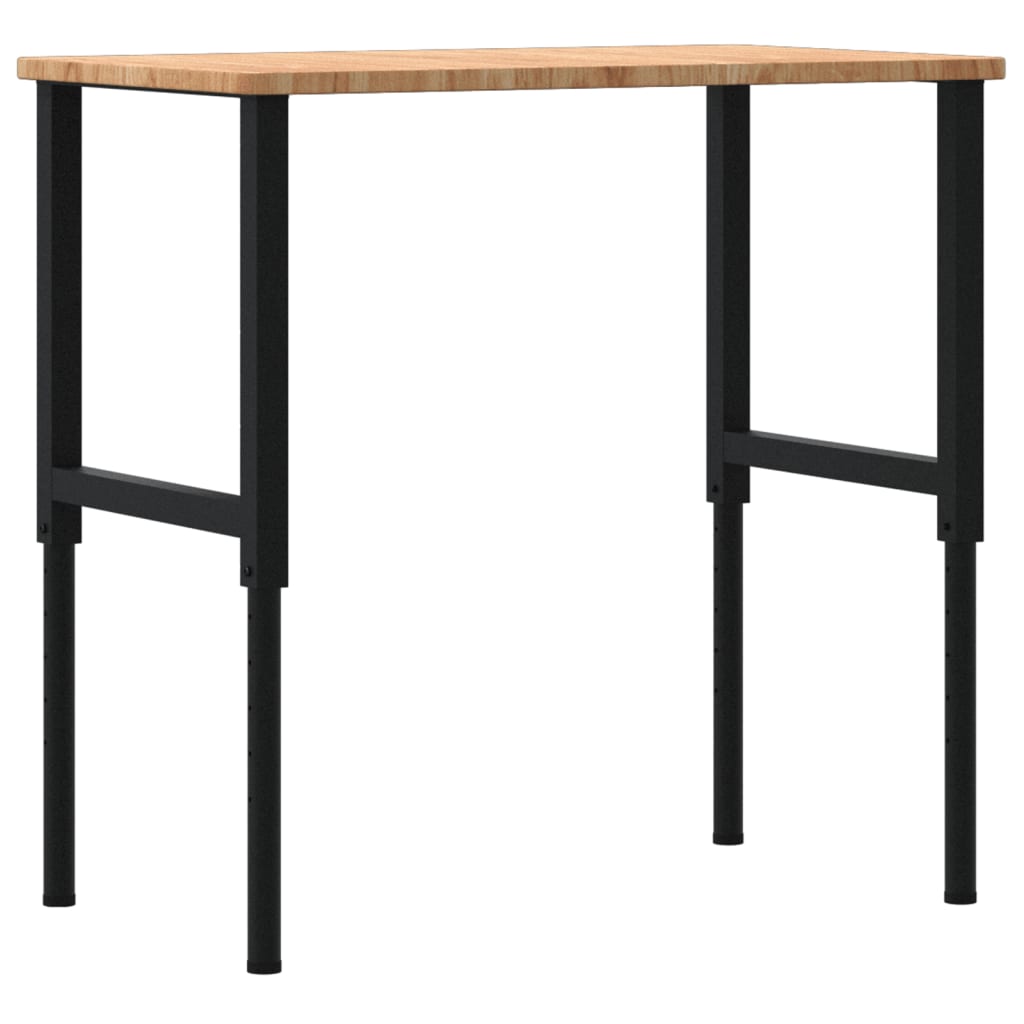 Banco Lavoro Marrone Chiaro 100x60x(71,5-98cm Legno di Rovere