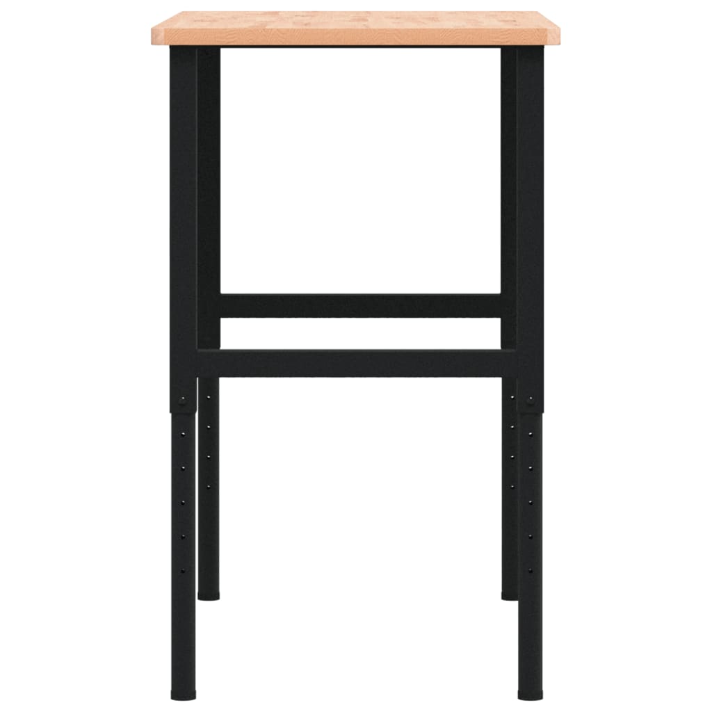 Banco da Lavoro 100x60x(71,5-98) cm Legno Faggio Rettangolare - homemem39