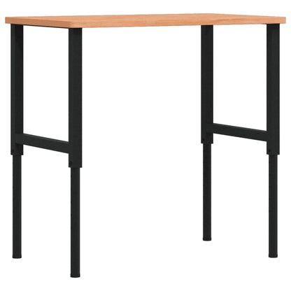 Banco da Lavoro 100x60x(71,5-98) cm Legno Faggio Rettangolare | homemem39
