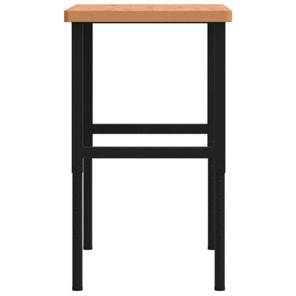 Banco Lavoro 100x60x(73-99,5) cm Legno di Faggio Rettangolare | homemem39