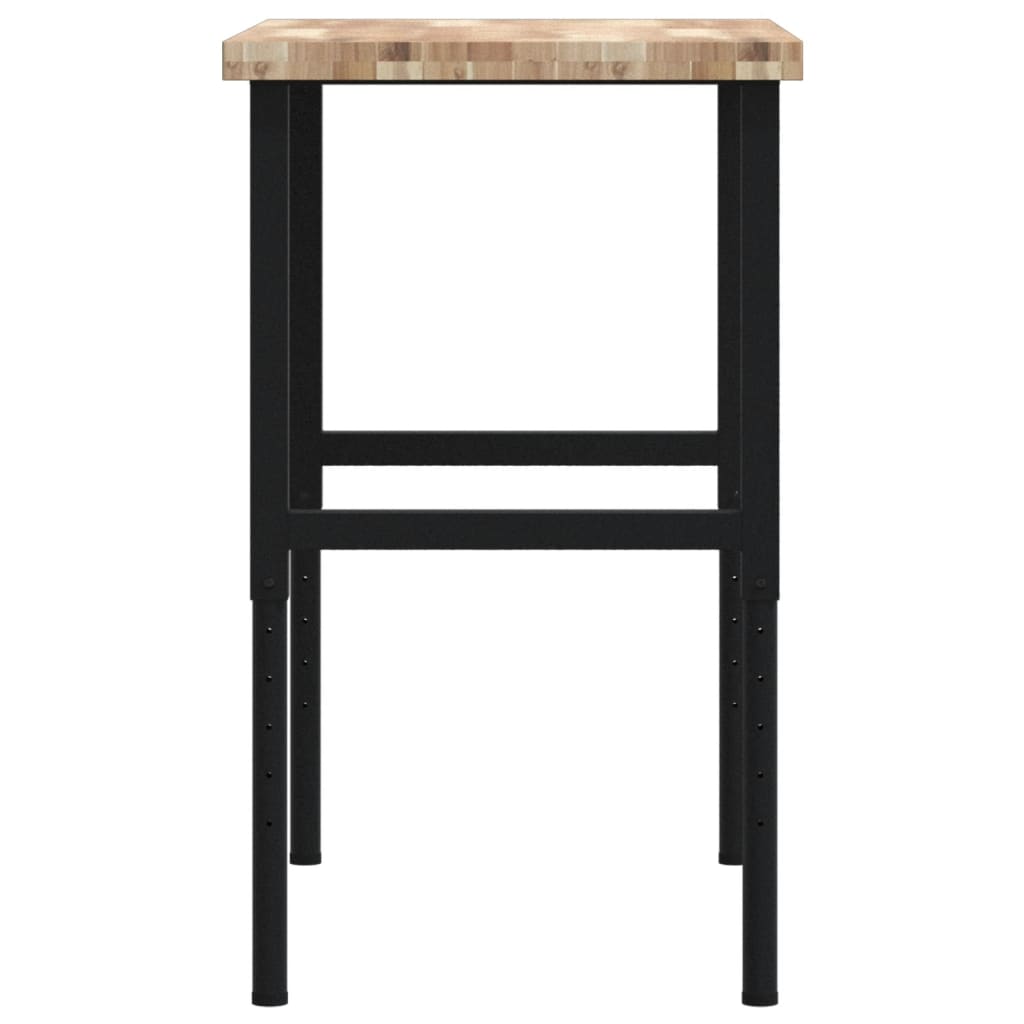 Banco Lavoro 100x60x(73-99,5) cm Legno di Acacia Rettangolare - homemem39