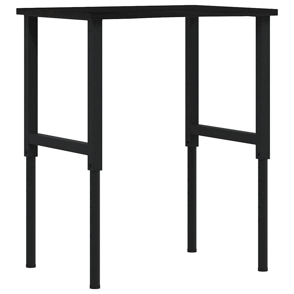 Banco Lavoro Marrone Scuro 80x60x(71,5-98) cm Legno di Rovere | homemem39