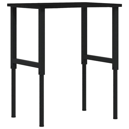 Banco Lavoro Marrone Scuro 80x60x(71,5-98) cm Legno di Rovere | homemem39