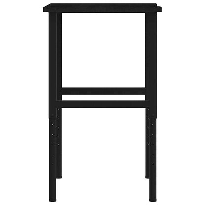 Banco Lavoro Marrone Scuro 80x60x(71,5-98) cm Legno di Rovere | homemem39