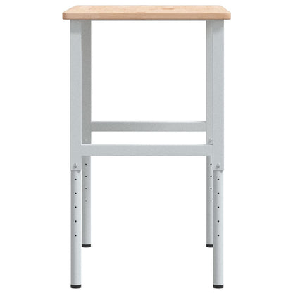 Banco da Lavoro 100x60x(71,5-98) cm Legno Rovere Rettangolare | homemem39