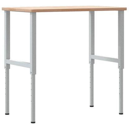Banco da Lavoro 100x60x(71,5-98) cm Legno Rovere Rettangolare | homemem39