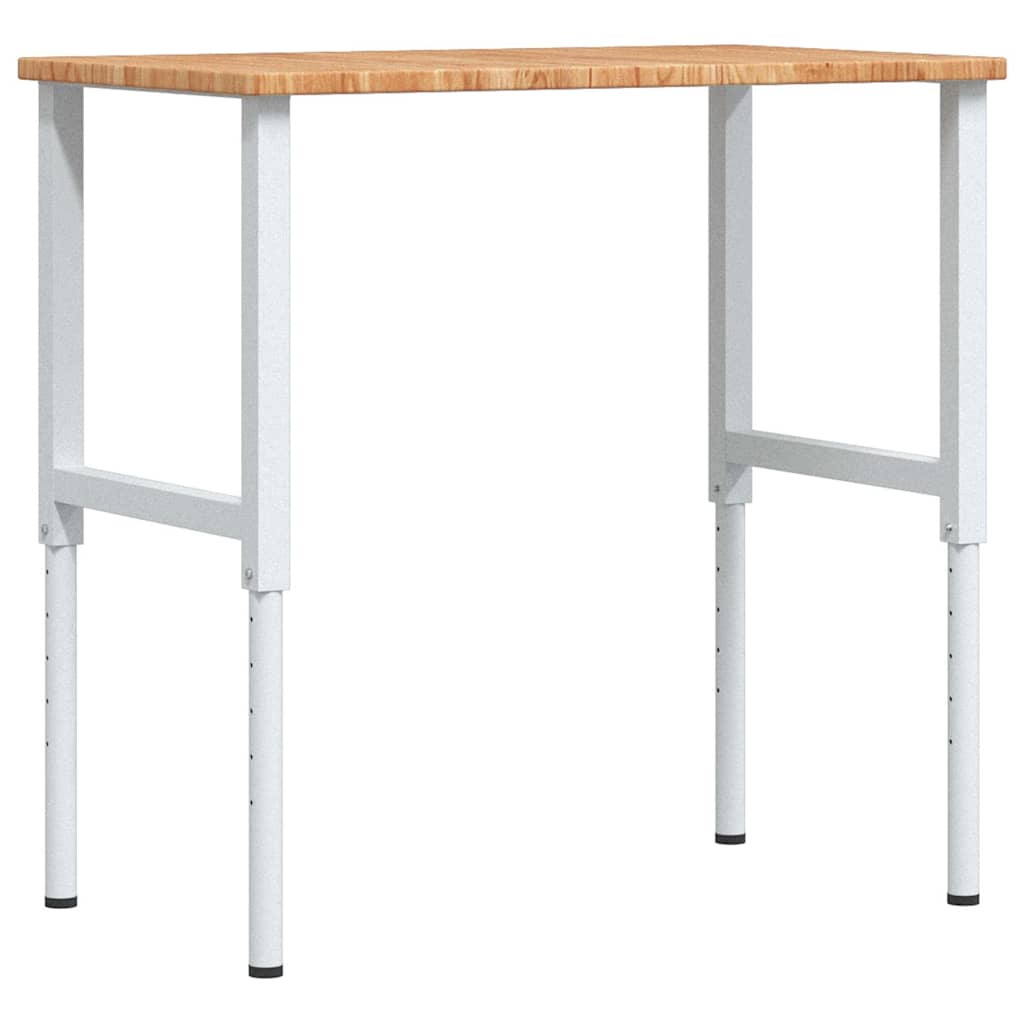 Banco Lavoro Marrone Chiaro 100x60x(71,5-98cm Legno di Rovere | homemem39