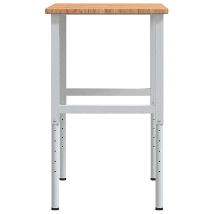 Banco Lavoro Marrone Chiaro 100x60x(71,5-98cm Legno di Rovere | homemem39