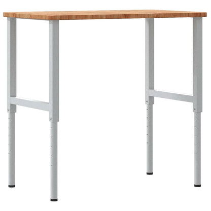 Banco Lavoro Marrone Chiaro 100x60x(71,5-98cm Legno di Rovere | homemem39