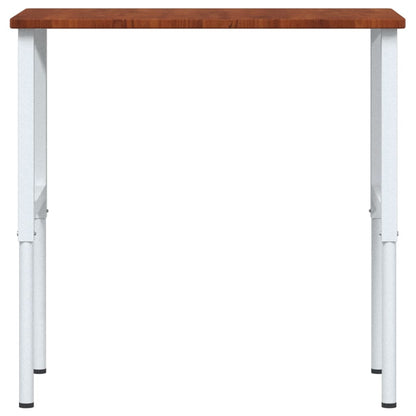 Banco Lavoro Marrone Scuro 100x60x(71,5-98) cm Legno di Rovere - homemem39