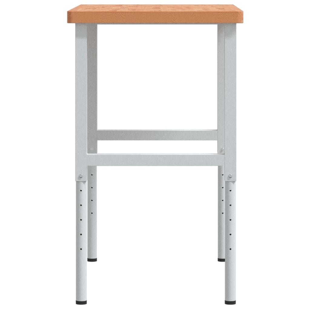 Banco Lavoro 100x60x(73-99,5) cm Legno di Faggio Rettangolare | homemem39