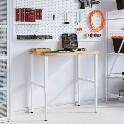 Banco Lavoro 100x60x(73-99,5) cm Legno di Acacia Rettangolare - homemem39