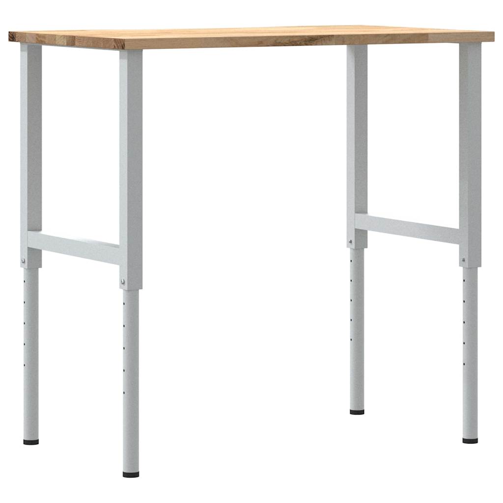 Banco da Lavoro 100x60x(71,5-98) cm Legno Massello Rovere - homemem39