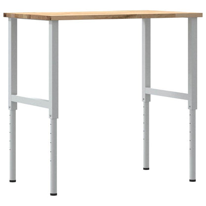 Banco da Lavoro 100x60x(71,5-98) cm Legno Massello Rovere - homemem39