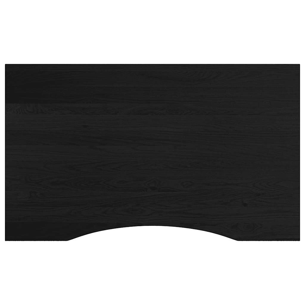 Banco Lavoro Marrone Scuro 100x60x(71,5-98) cm Legno di Rovere - homemem39