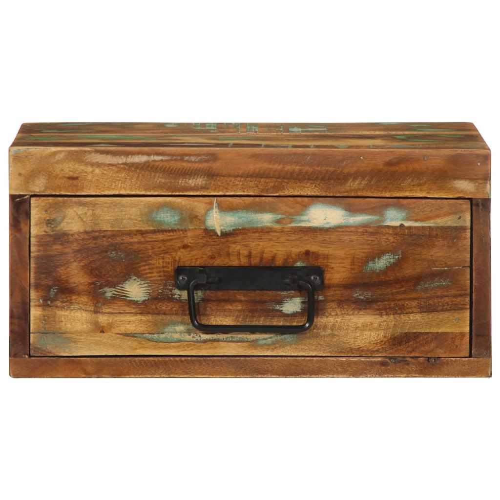 Comodino a Parete in Legno Massello di Recupero | homemem39