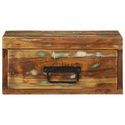 Comodino a Parete in Legno Massello di Recupero | homemem39
