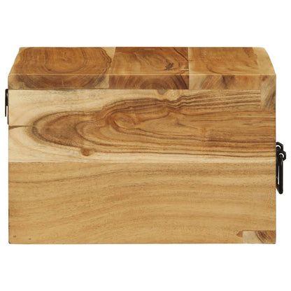 Comodino a Parete in Legno Massello di Acacia | homemem39