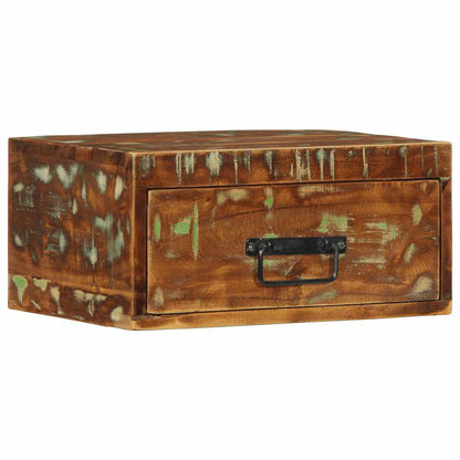 Comodini da Parete 2pz in Legno Massello di Recupero - homemem39