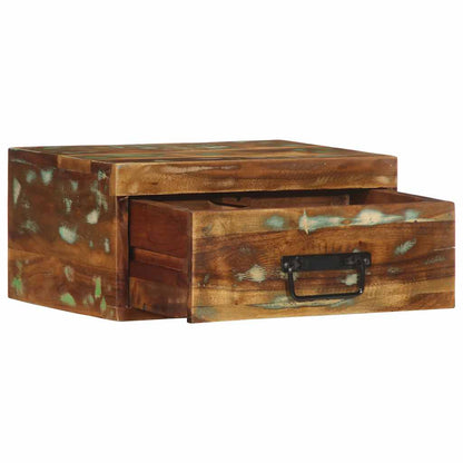 Comodini da Parete 2pz in Legno Massello di Recupero - homemem39