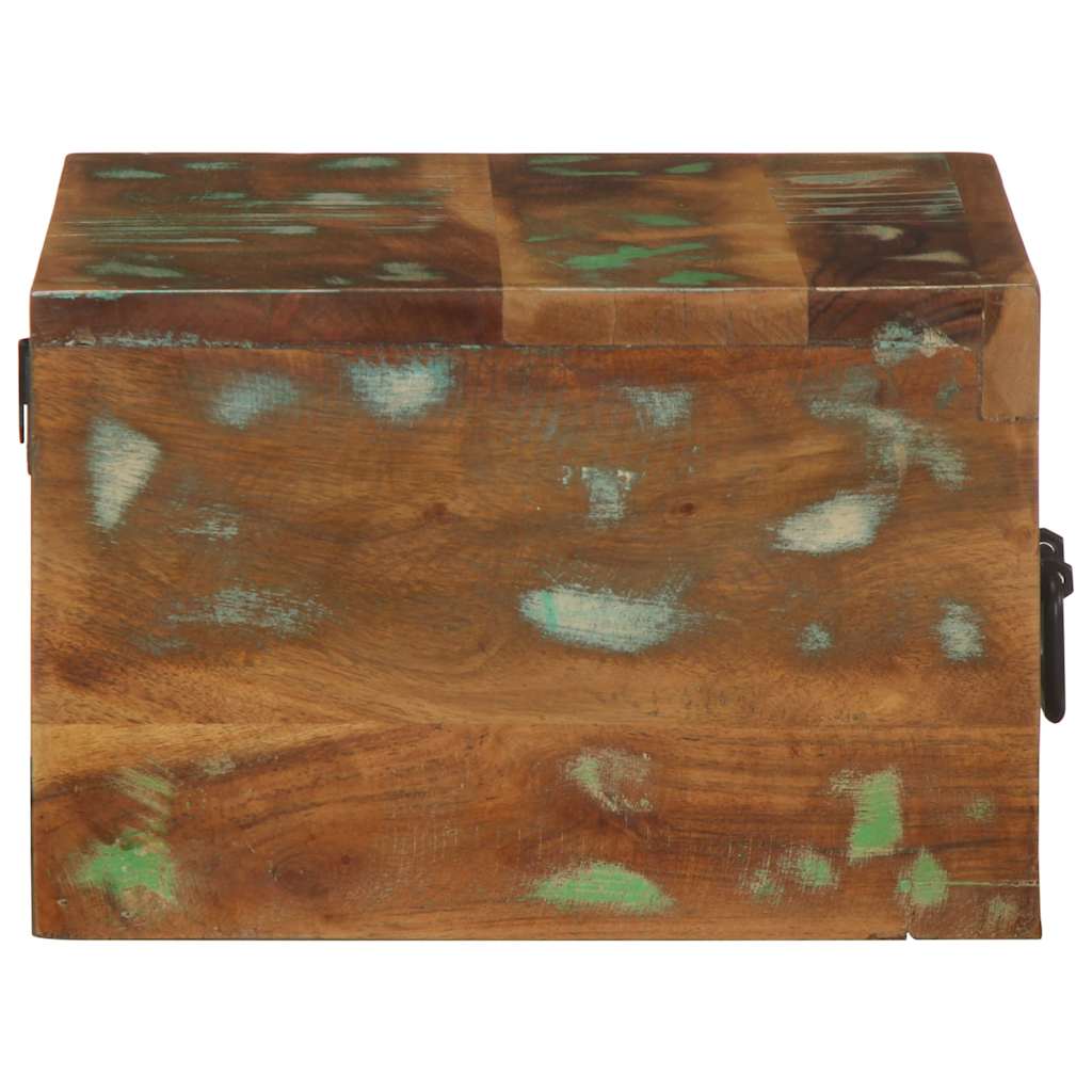 Comodini da Parete 2pz in Legno Massello di Recupero - homemem39