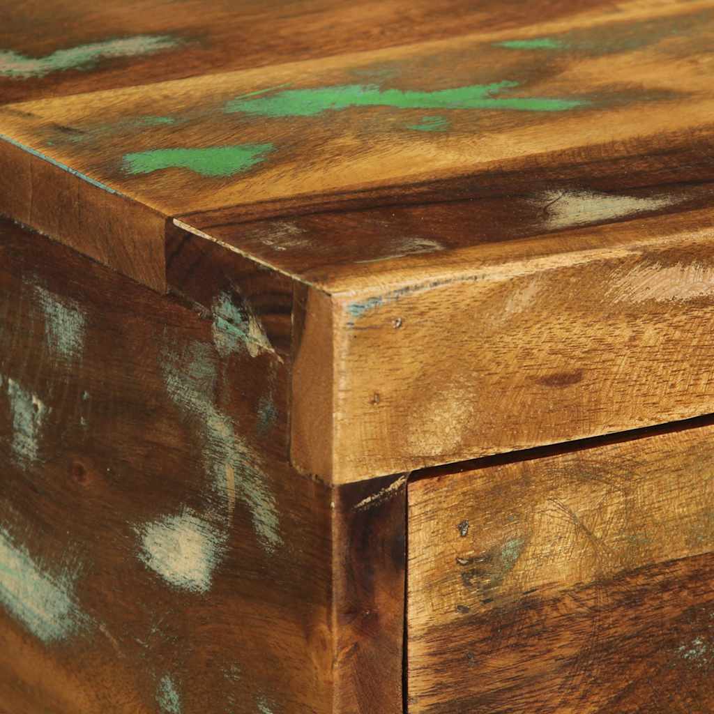 Comodini da Parete 2pz in Legno Massello di Recupero - homemem39