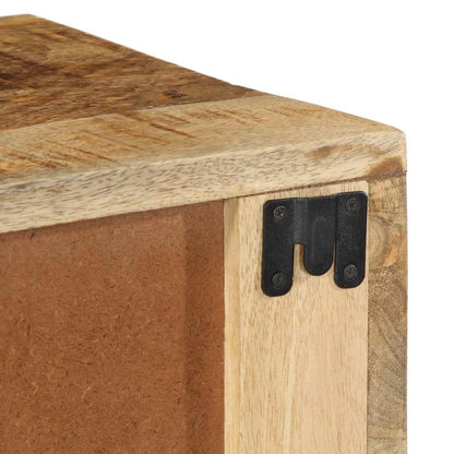 Mobile TV a Parete 60x30x19 cm Legno Grezzo Massello di Mango - homemem39