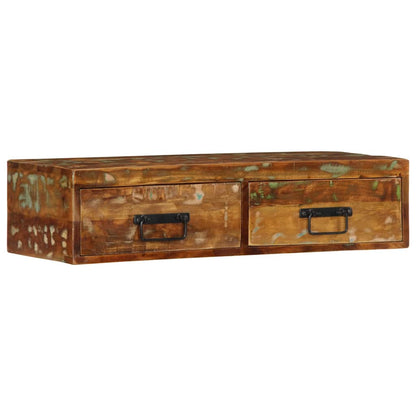 Mobile TV a Parete 80x30x19 cm in Legno Massello di Recupero - homemem39