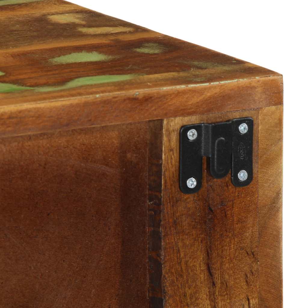 Mobile TV a Parete 80x30x19 cm in Legno Massello di Recupero - homemem39