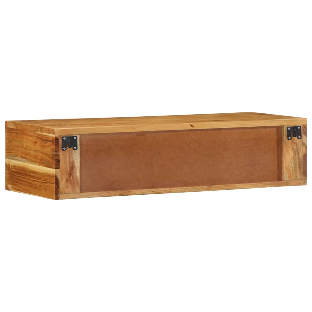 Mobile TV a Parete 80x30x19 cm in Legno Massello di Acacia - homemem39