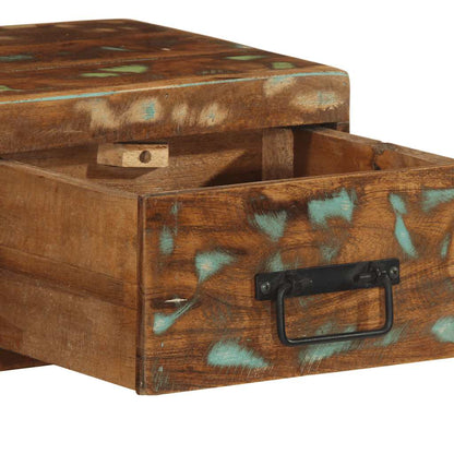 Mobile TV a Parete 100x30x19 cm in Legno Massello di Recupero - homemem39