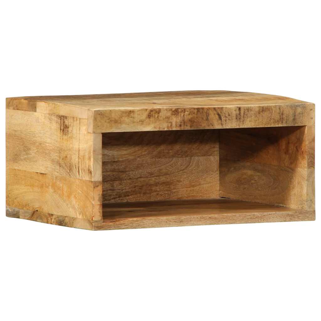 Mobile TV a Parete 40x30x19 cm Legno Grezzo Massello di Mango - homemem39