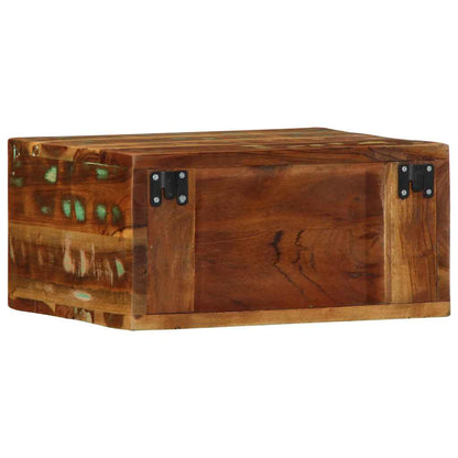 Mobile TV a Parete 40x30x19 cm in Legno Massello di Recupero - homemem39